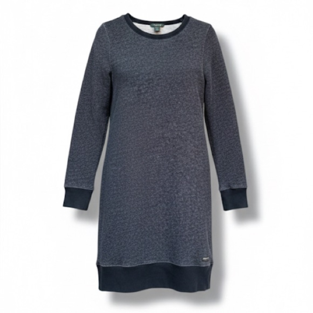 Roots Long Sleeve Cabin Core Charcoal Grey Pullover Sweatshirt Dress Size XSmall